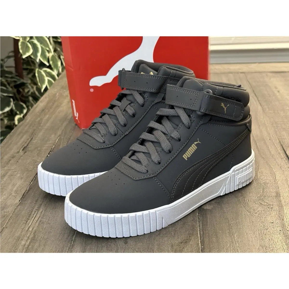 Puma shoes - PUMA Carina 2.0 Lux High Top - 39123601 - Grey (UPC: 195552114401) 4