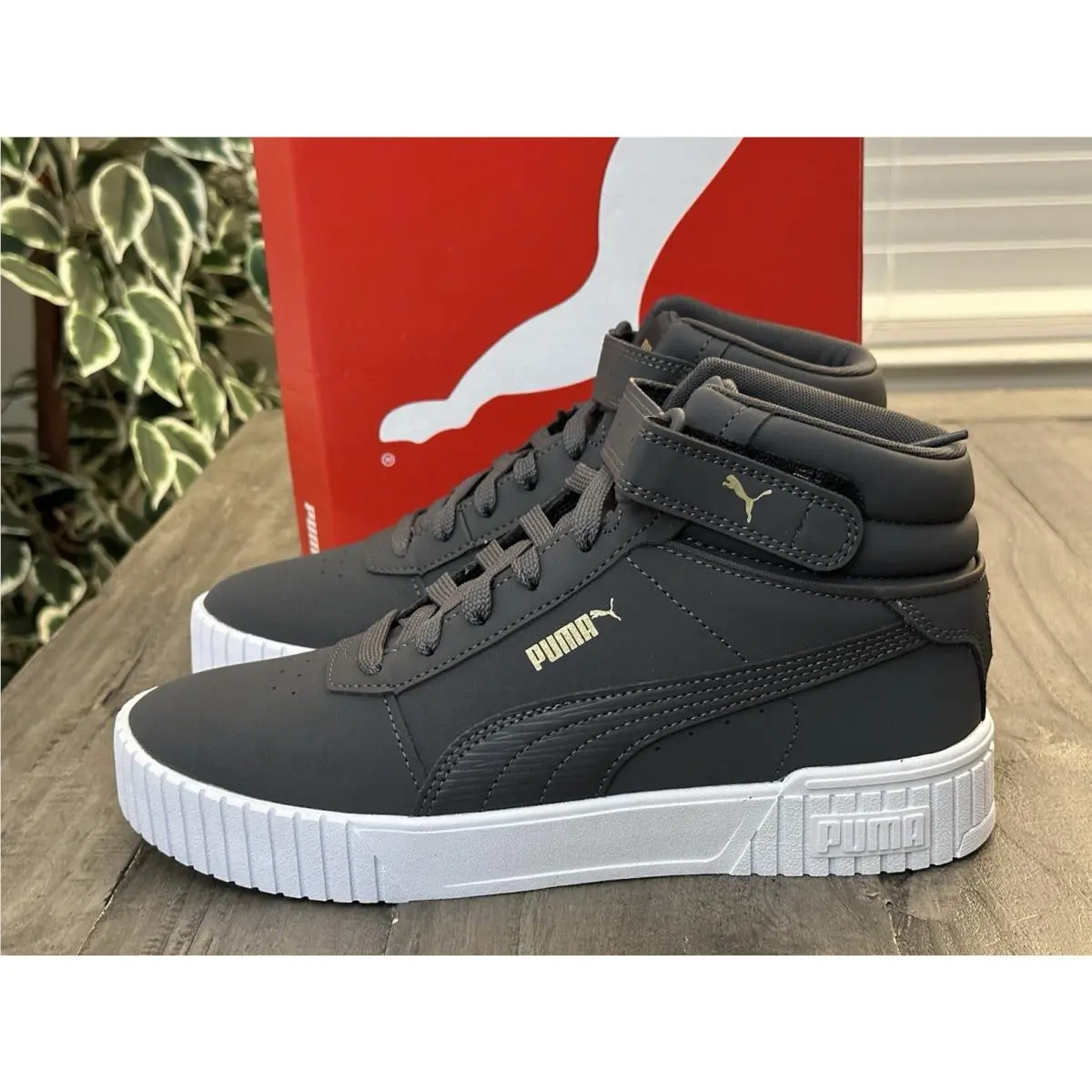 Puma shoes - PUMA Carina 2.0 Lux High Top - 39123601 - Grey (UPC: 195552114401) 5