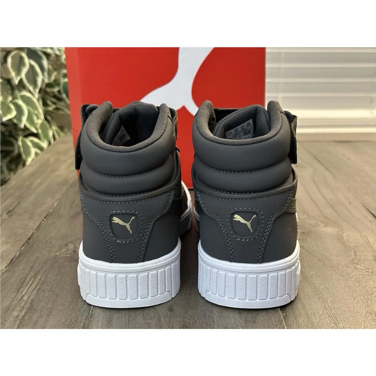 Puma shoes - PUMA Carina 2.0 Lux High Top - 39123601 - Grey (UPC: 195552114401) 7