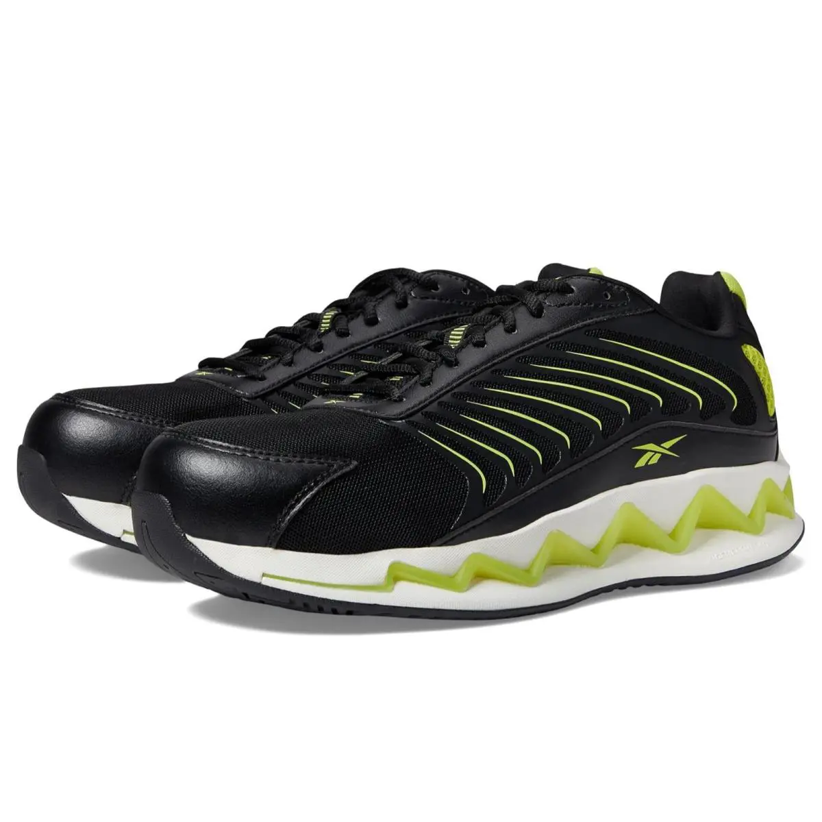 Reebok Zig Elusion Heritage Work EH Comp Toe Men`s Black/lime Green US 8M - Black/Lime Green