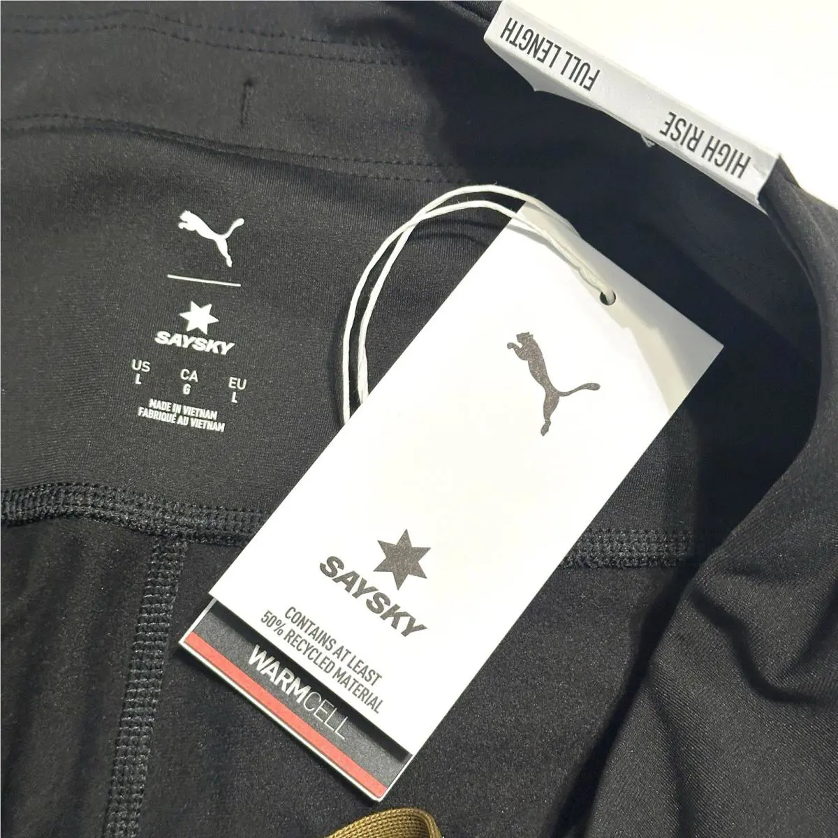 Puma clothing - PUMA  X Saysky Fleece Athletic Leggings - 52756001 - Black 4