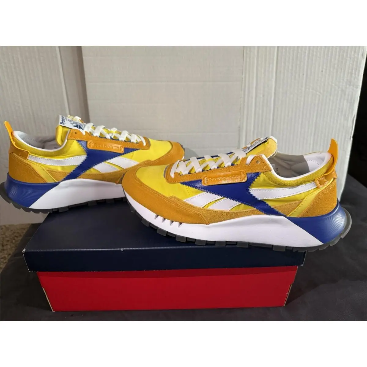 Size 9.5 - Reebok Classic OG Leather Legacy Collegiate Gold Yellow