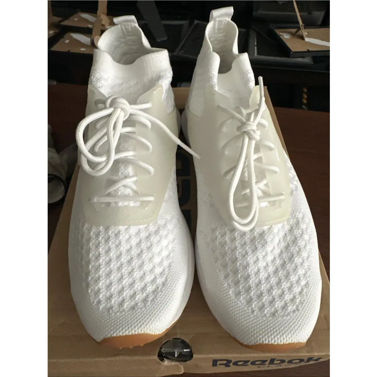 Reebok Zoku Runner Ultraknit Gum White/steel-gum Men`s Shoes BD5480 Size 8
