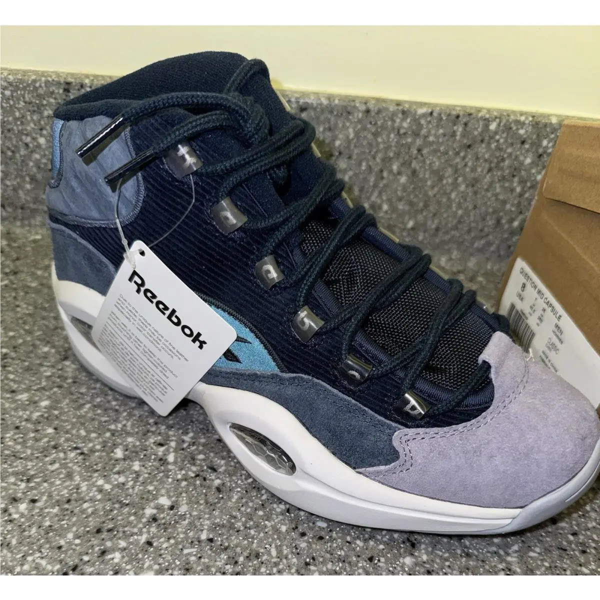 Reebok shoes - Reebok The Question - The Question - BD1087 - Blue, Manufacturer: Navy/Slate/Grey/Purple 0