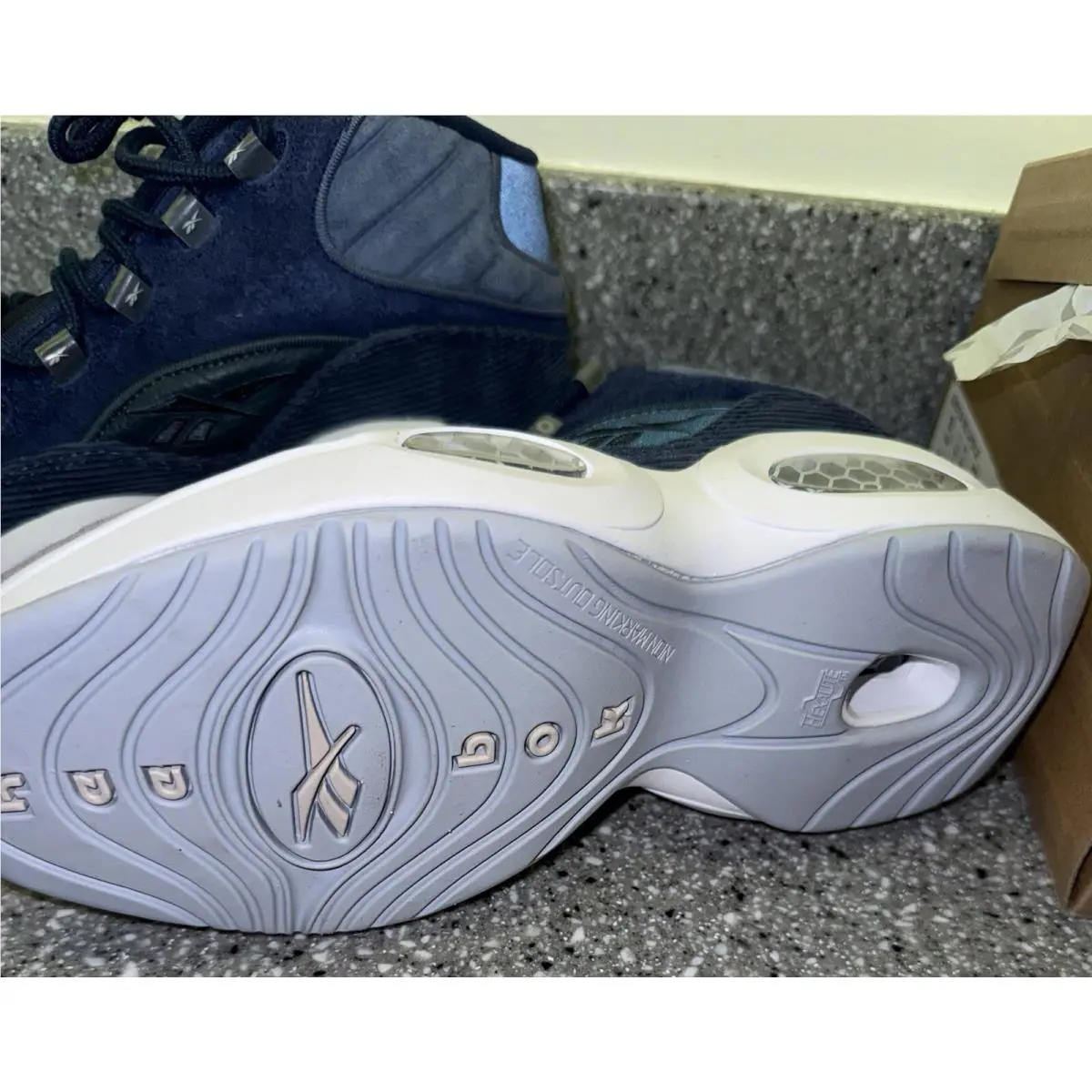 Reebok shoes - Reebok The Question - The Question - BD1087 - Blue, Manufacturer: Navy/Slate/Grey/Purple 2