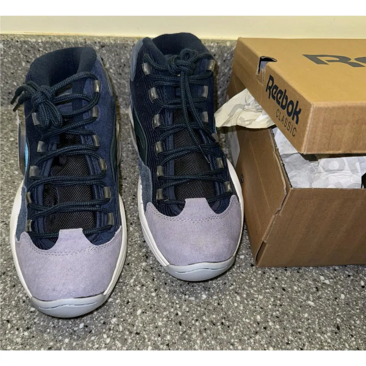 Reebok shoes - Reebok The Question - The Question - BD1087 - Blue, Manufacturer: Navy/Slate/Grey/Purple 3
