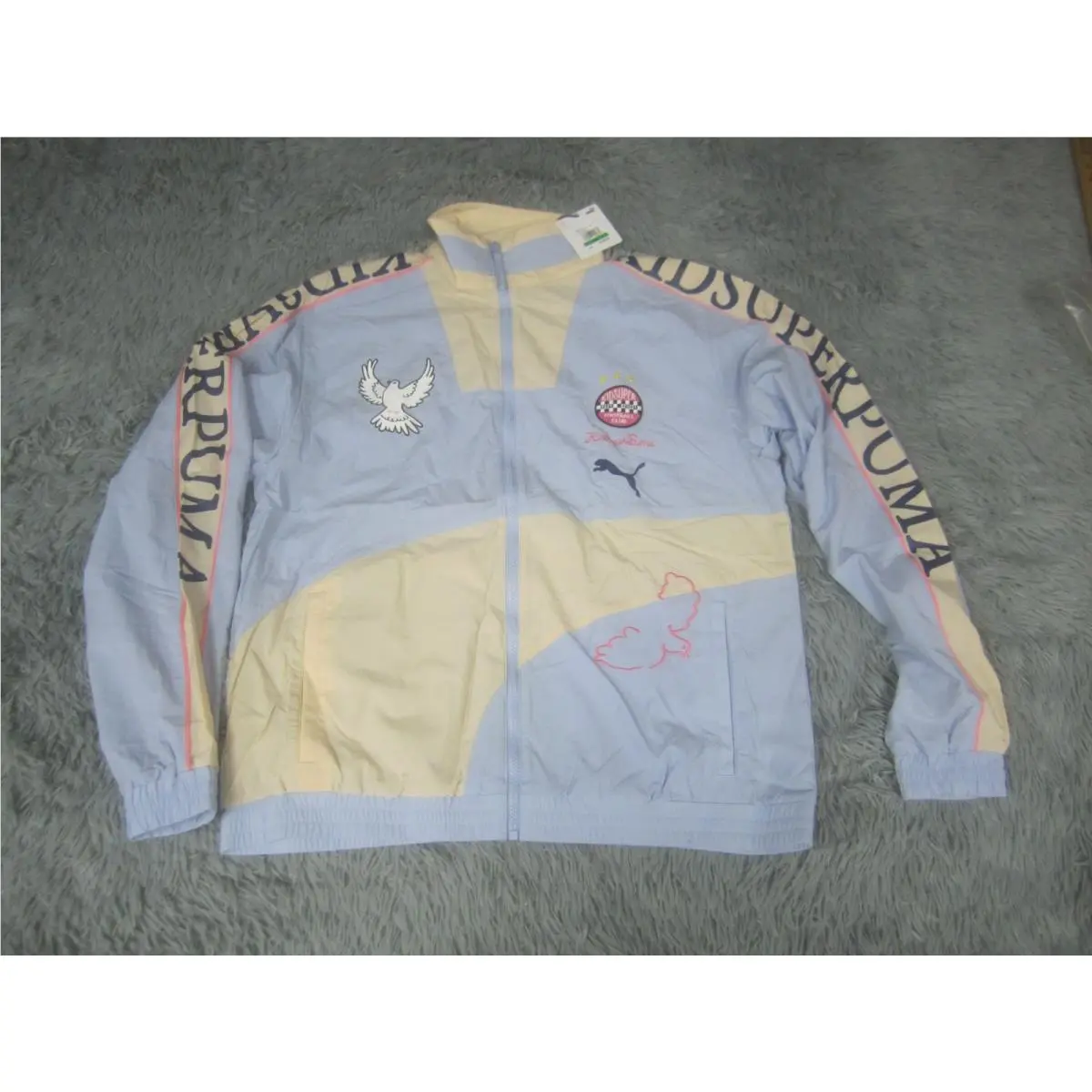 Puma Jacket Adult Large Blue Kidsuper Studios Track Brunnera Bleu Mens