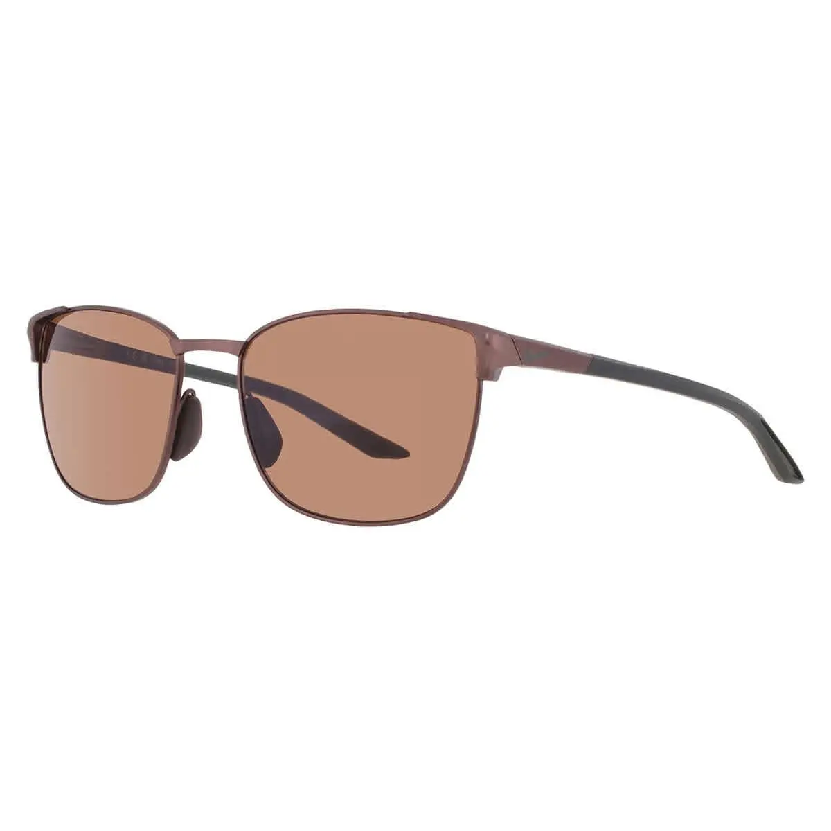 Nike Brown Square Men`s Sunglasses Nike Metal Fusion FV2377 215 55
