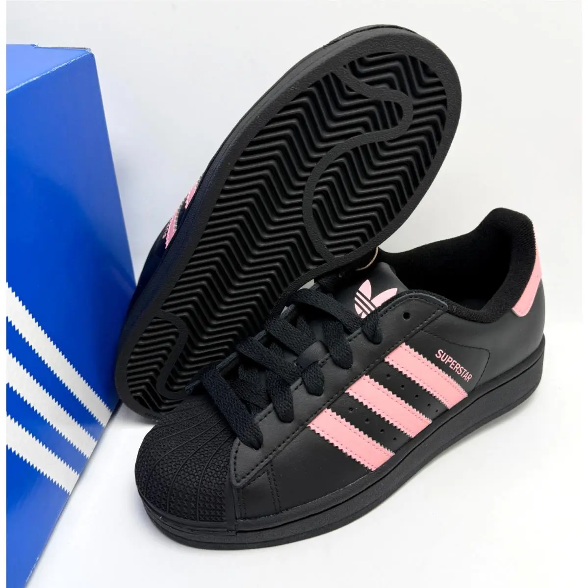 Adidas shoes - Adidas Originals Superstar II Black Glow Pink (GS) - JR9862 - Core Black/Glow Pink/Core Black 12