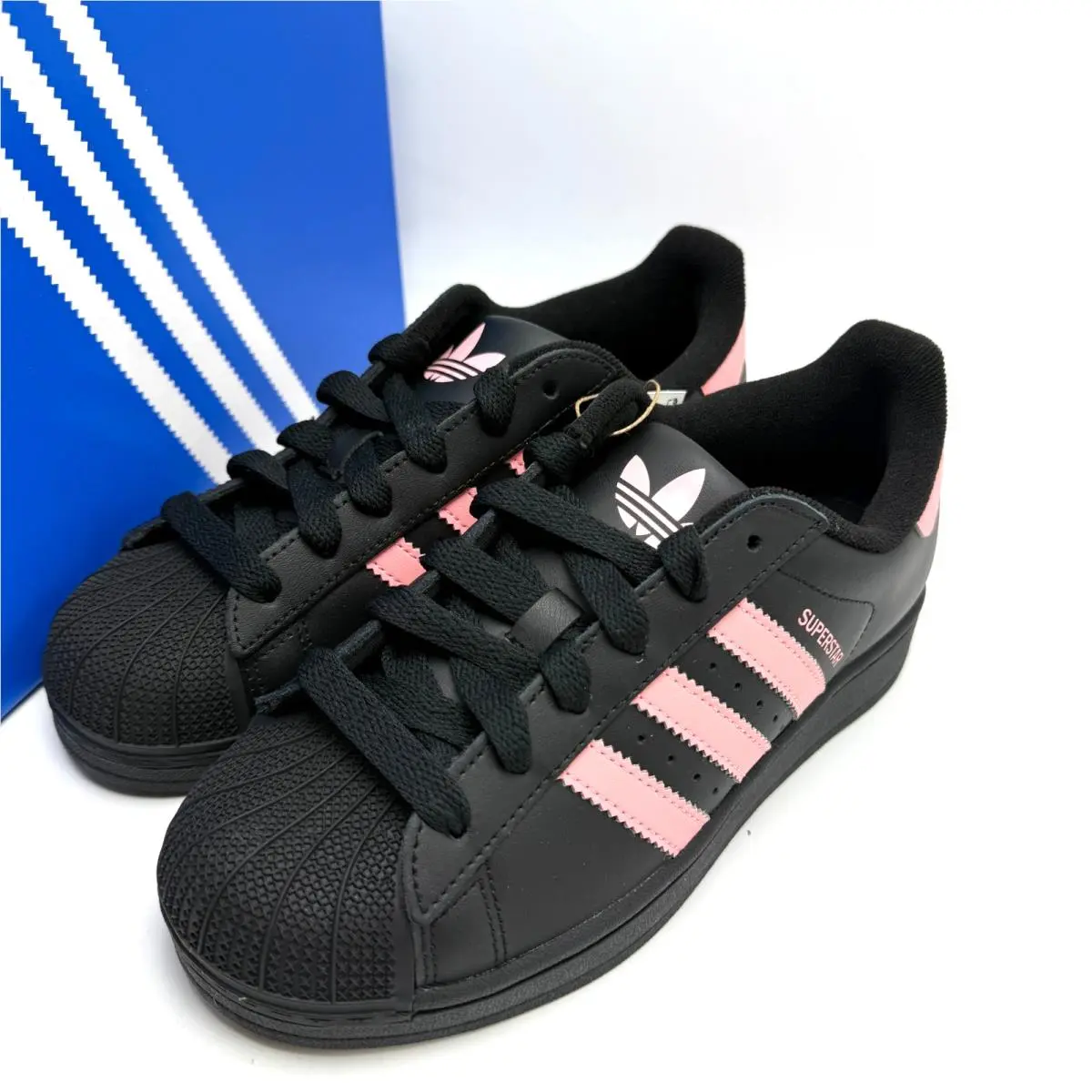 Adidas shoes - Adidas Originals Superstar II Black Glow Pink (GS) - JR9862 - Core Black/Glow Pink/Core Black 6