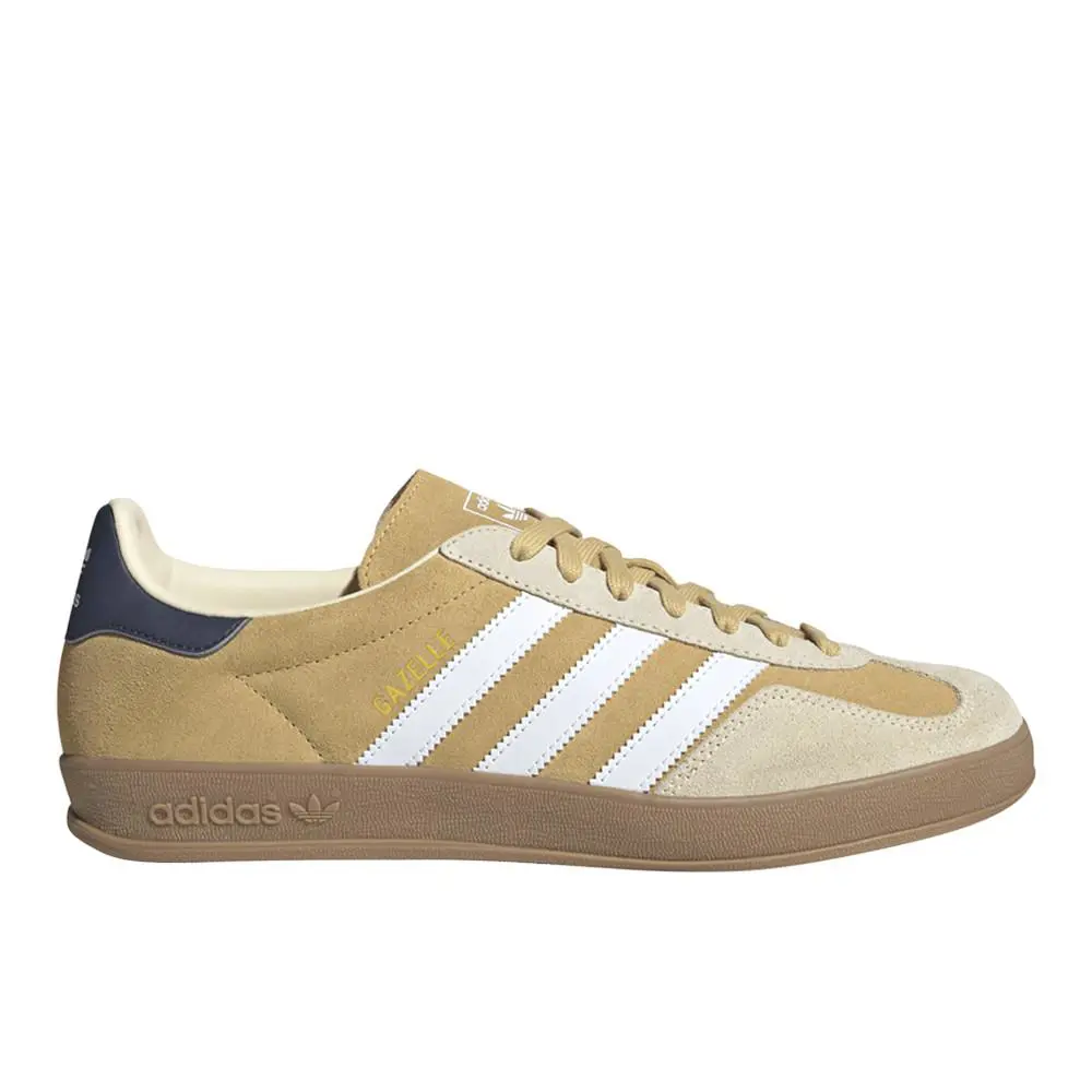 Adidas Gazelle Indoor Lace Up Mens Beige Sneakers Casual Shoes JI3523 - Beige