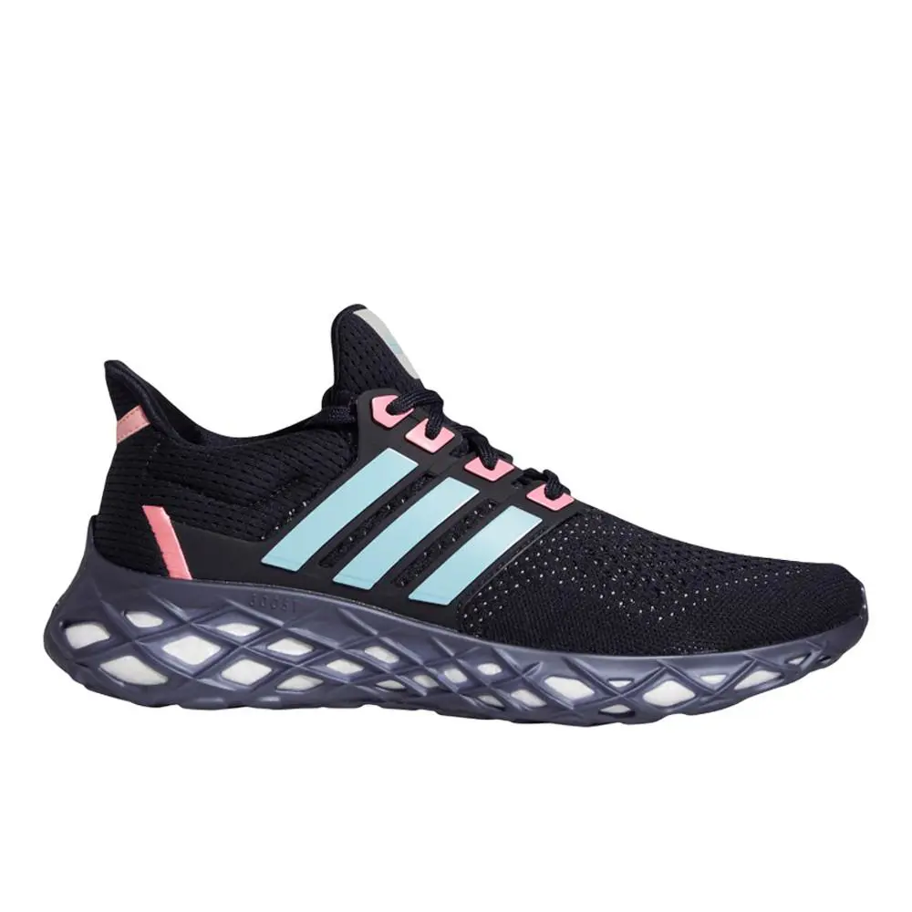 Adidas Ultraboost Ultra Boost Web Dna Lace Up Mens Black Sneakers Casual Shoes - Black