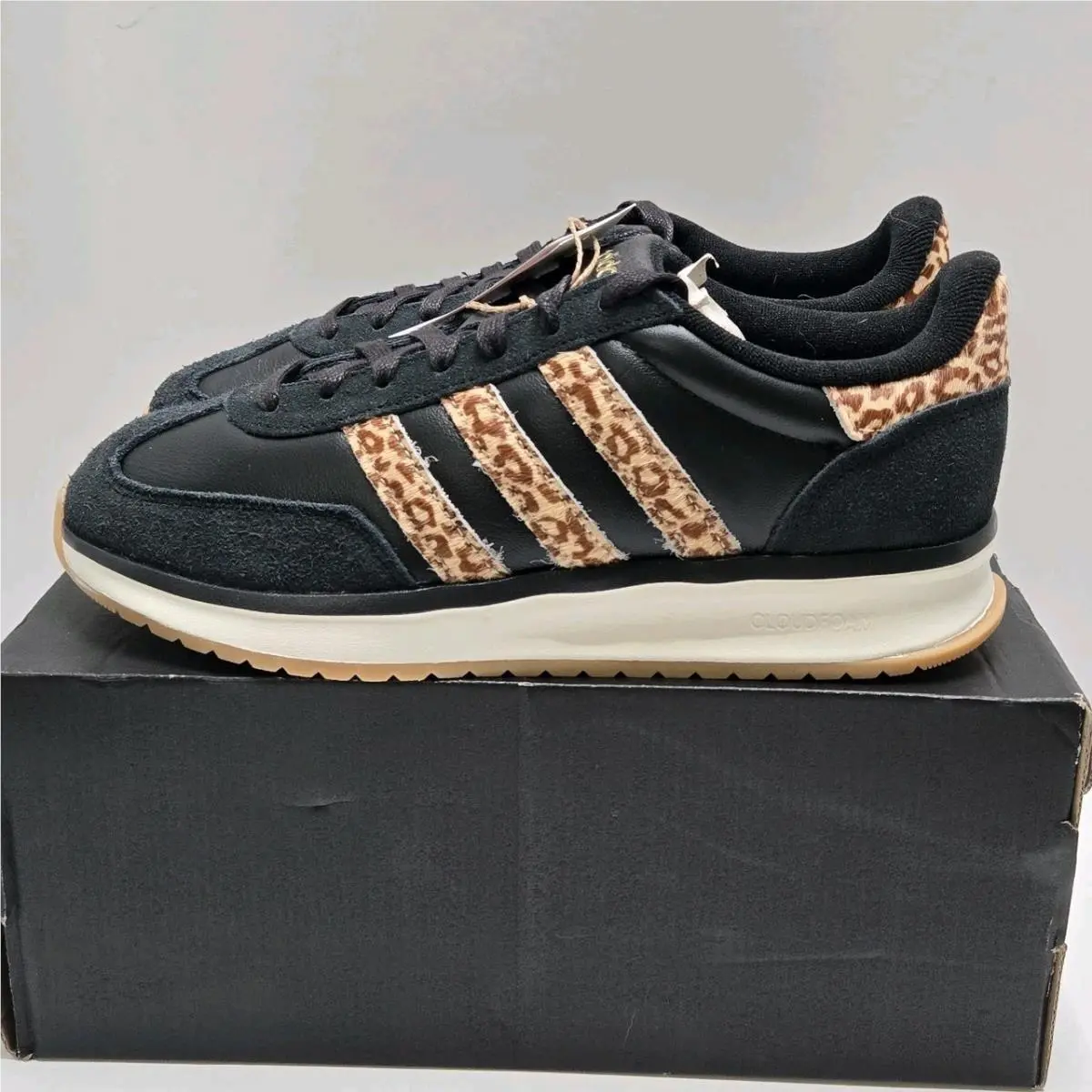 Adidas Run 70s 2.0 KI5790 Black Leopard Women’s 9.5 – w/ Box