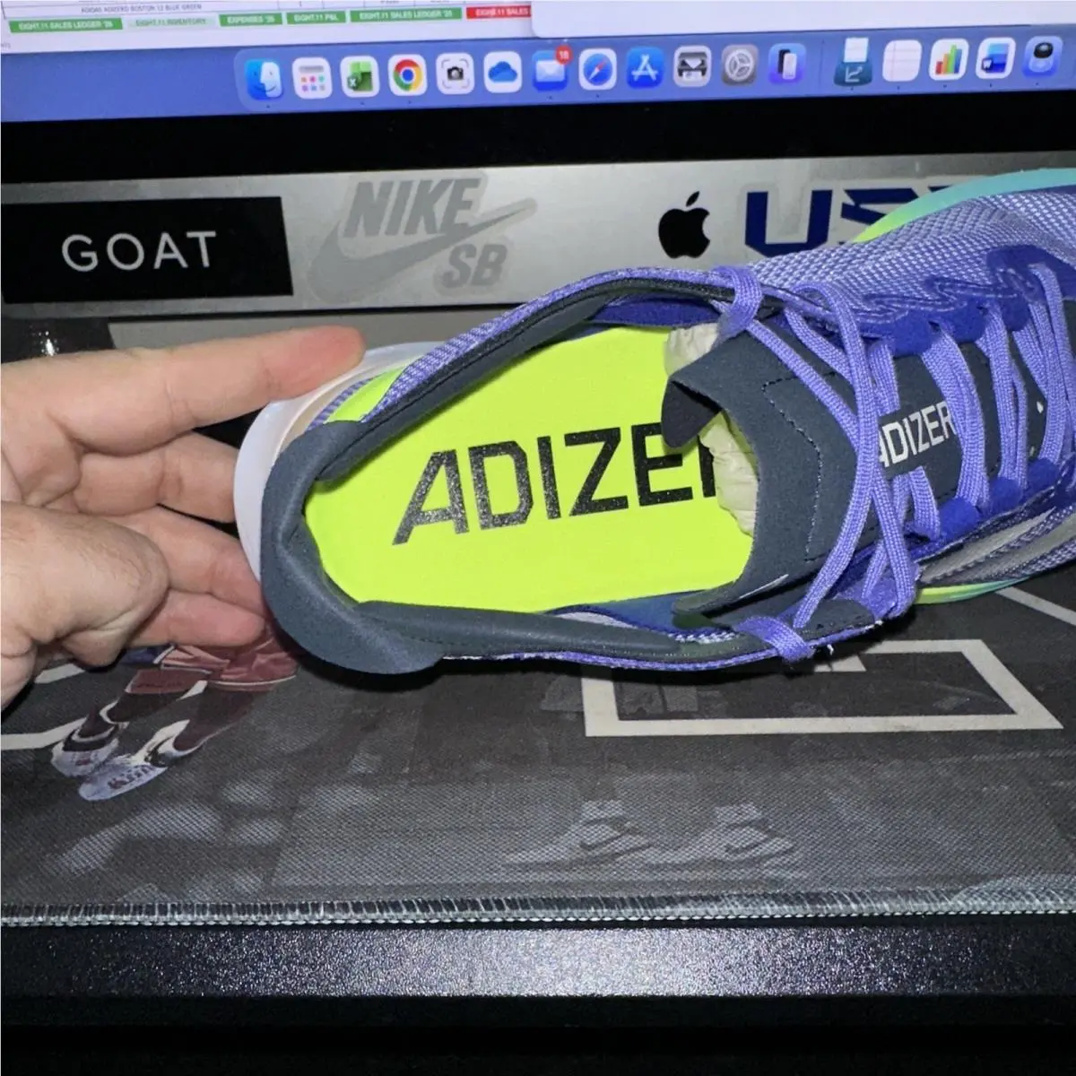 Adidas shoes - adidas Adizero Boston 12 - Adizero Boston - IF9211 - Blue (UPC: 196478602904) 4