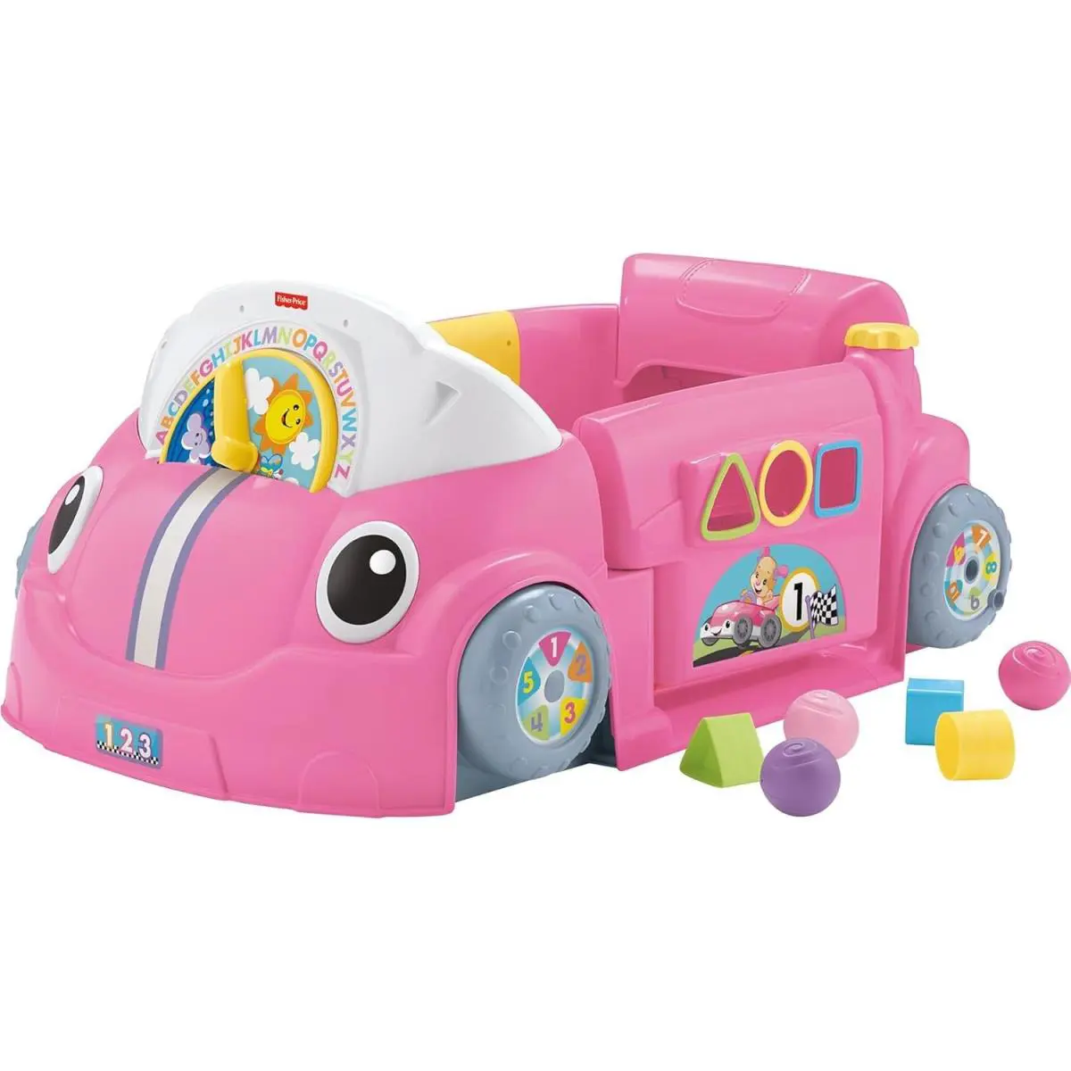 Fisher-price Laugh Learn Smart Stages Crawl Around Car Baby Learning Toy Pink