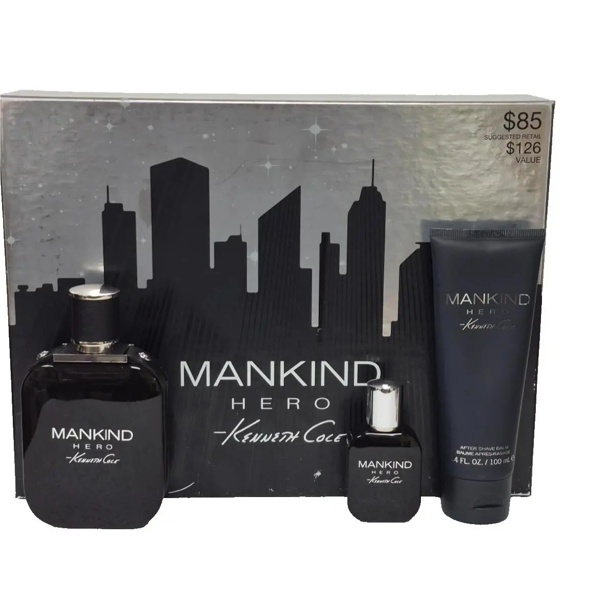Kenneth Cole Mankind Hero Men Set 3.4 Edt SP 0.5 Edt SP 3.4 After Shave