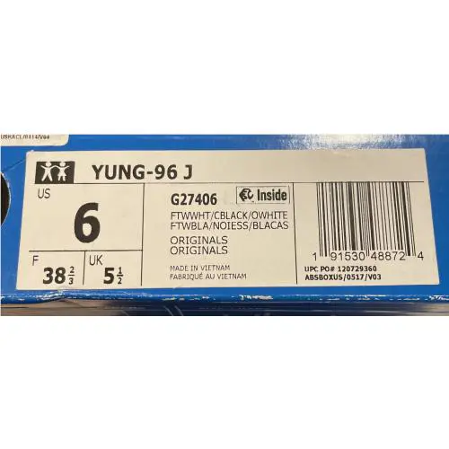 Adidas shoes - adidas Yung-96 - Black (UPC: 191530488724) 4