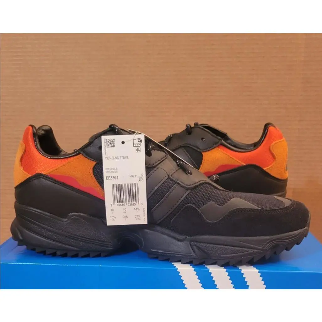 Adidas shoes - YUNG-96 TRAIL - TRAIL - EE5592 - Core Black/Trace Grey Met./Flash Orange (UPC: 192615329208) 5