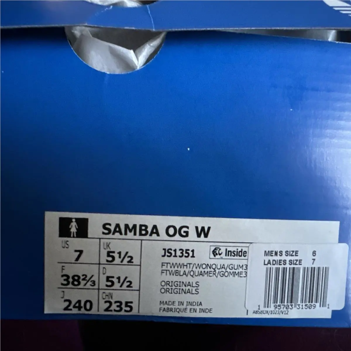 Adidas shoes - Samba Og - Samba - White/Pink (UPC: 0195703315282) 5