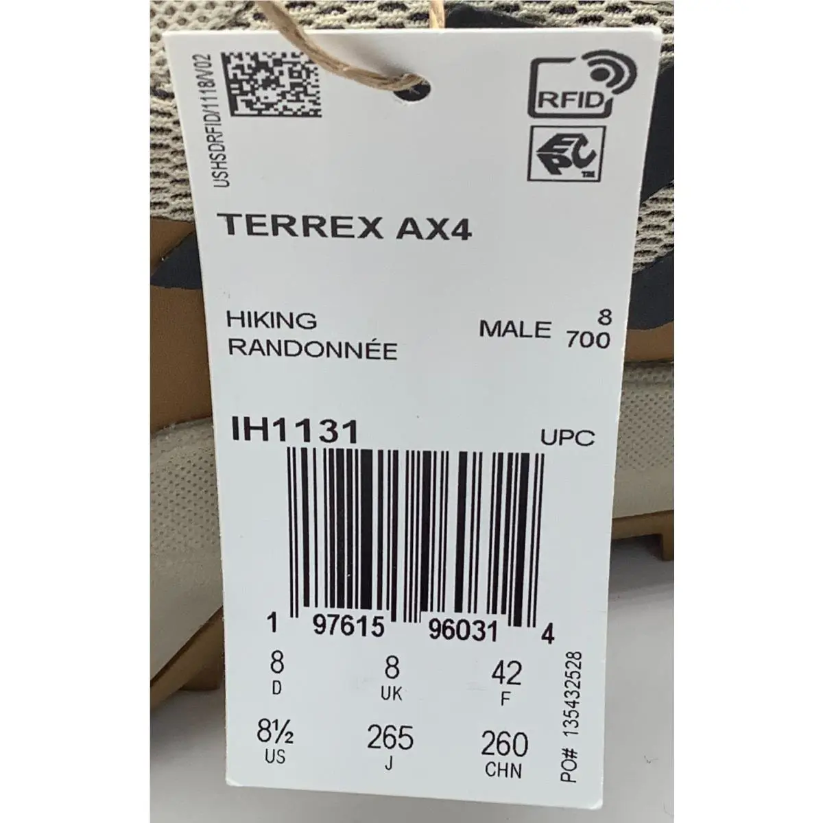 Adidas shoes - adidas TERREX AX4 - TERREX - IH1131 - Beige (UPC: 197615960314) 5