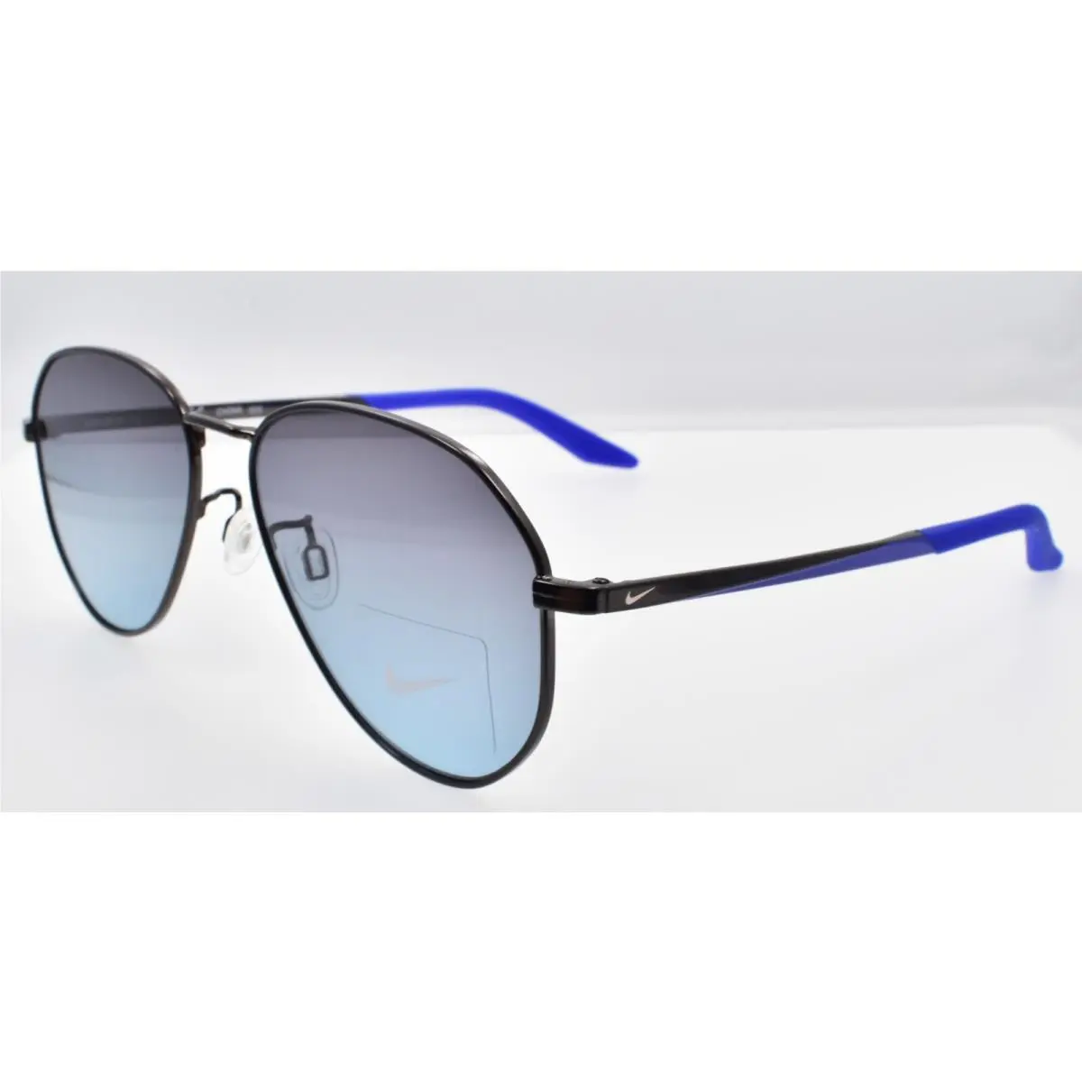 Nike Ascendant CT7864 067 Sunglasses Aviator Gunmetal / Smoke Blue Gradient