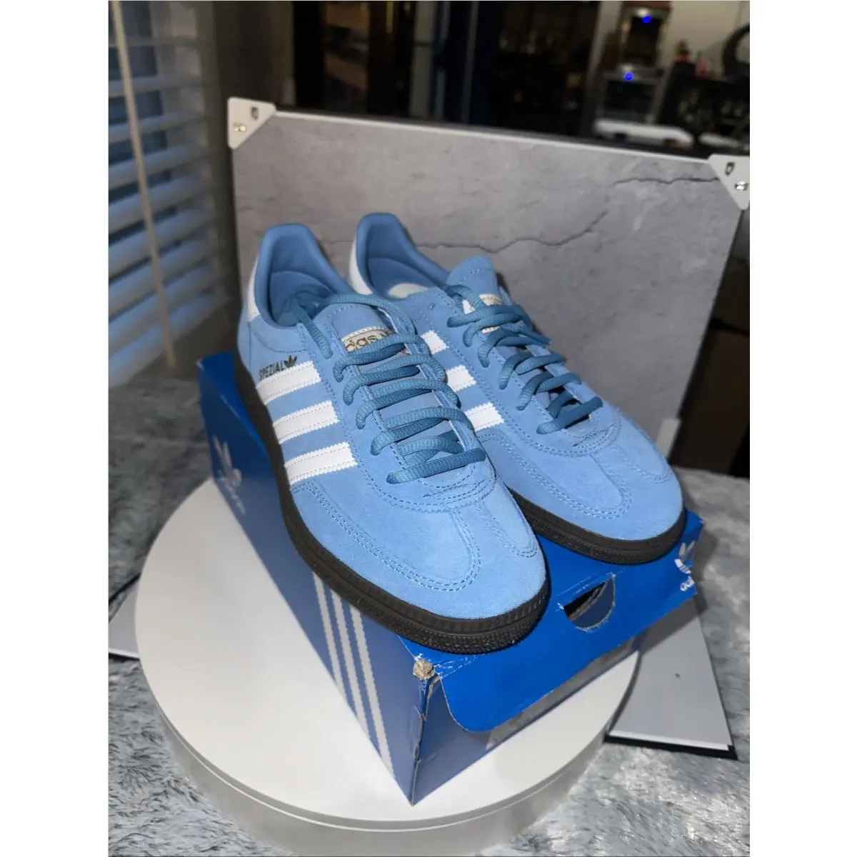 Adidas shoes - Adidas Handball Spezial - Handball Spezial - Light Blue/FTWR White/Gum (UPC: 197614949082) 10