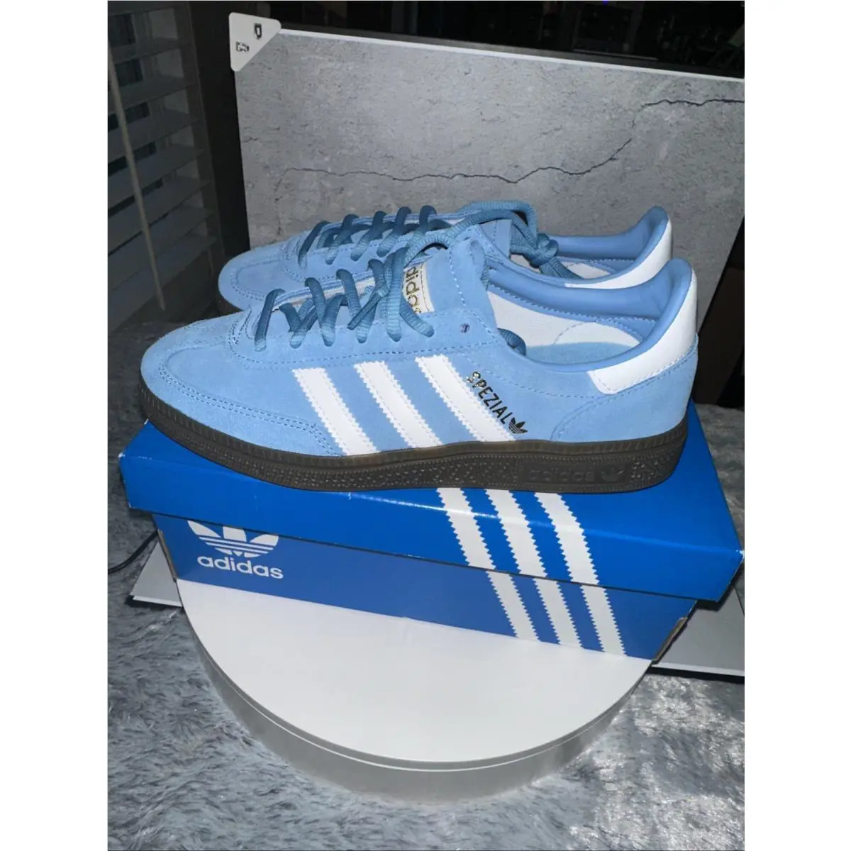 Adidas shoes - Adidas Handball Spezial - Handball Spezial - Light Blue/FTWR White/Gum (UPC: 197614949082) 1