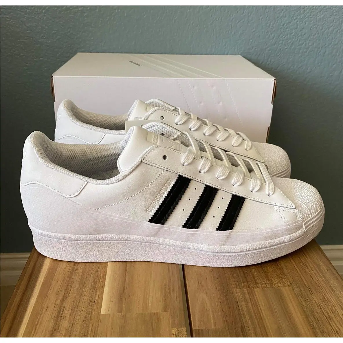 Adidas Superstar MG Black White Sneakers Men’s Shoes Size 9.5