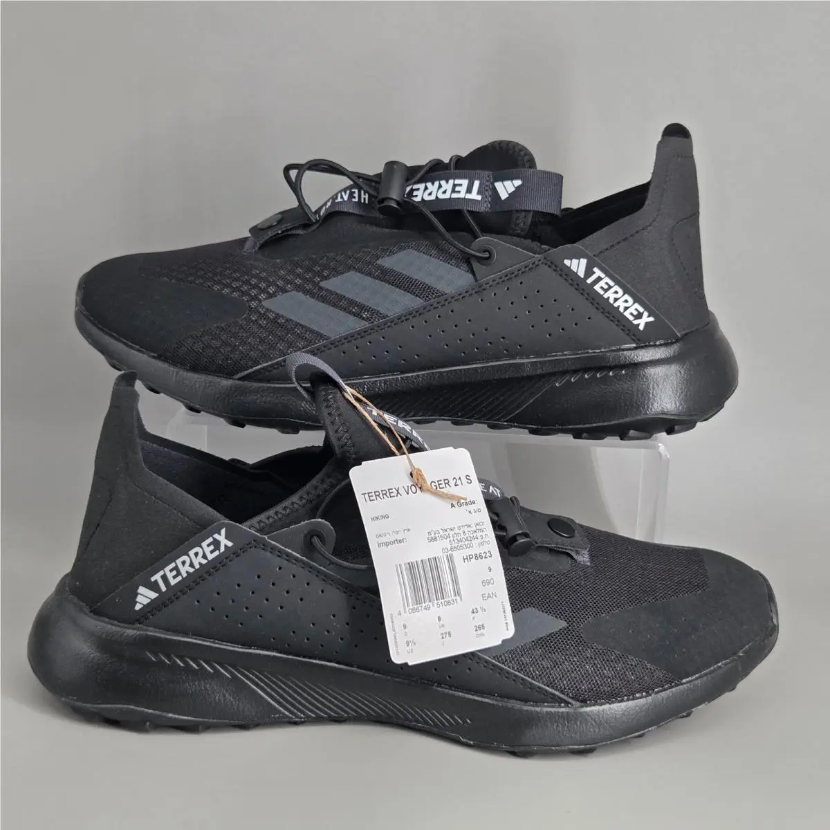 Adidas Terrex Voyager 21 Slipon H Mens 9.5 Black Hiking Sneakers Gorpcore HP8623