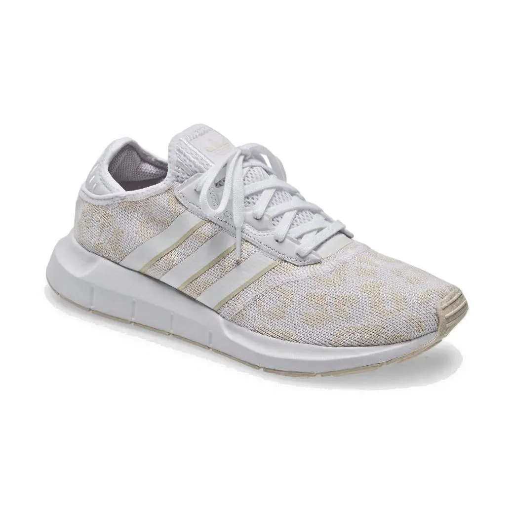 Size 5.5 - Adidas Swift Run X Leopard - Halo Ivory Women`s - Ivory