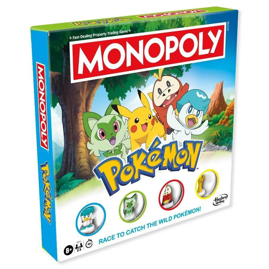Hasbro Monopoly Pokemon Edition Board Game Family Kids Trainer