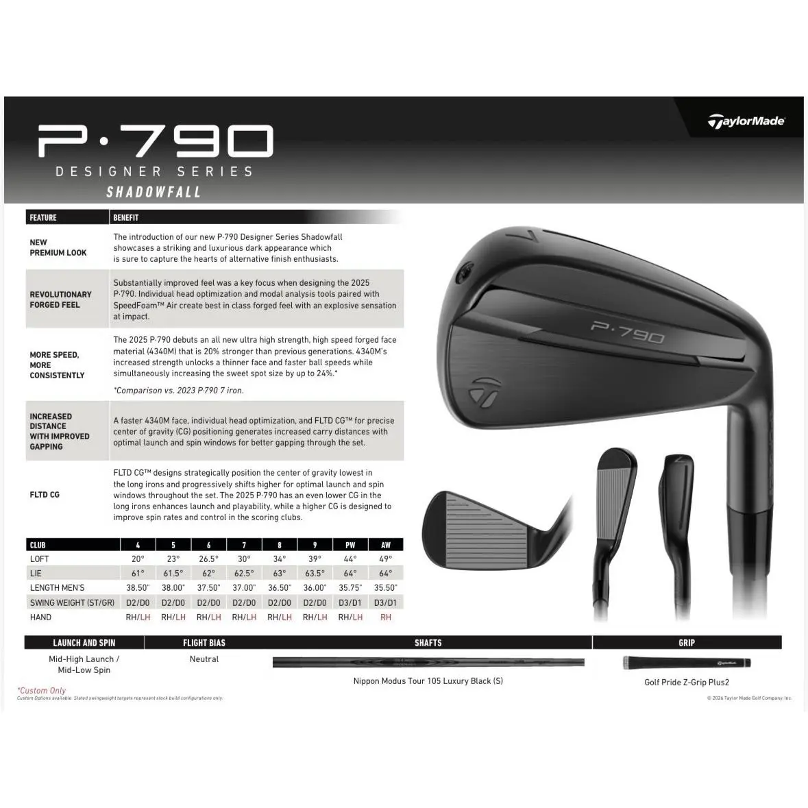 TaylorMade  - Nippon N.S. Pro Modus 3 Tour 105 Luxury Black - Black 2