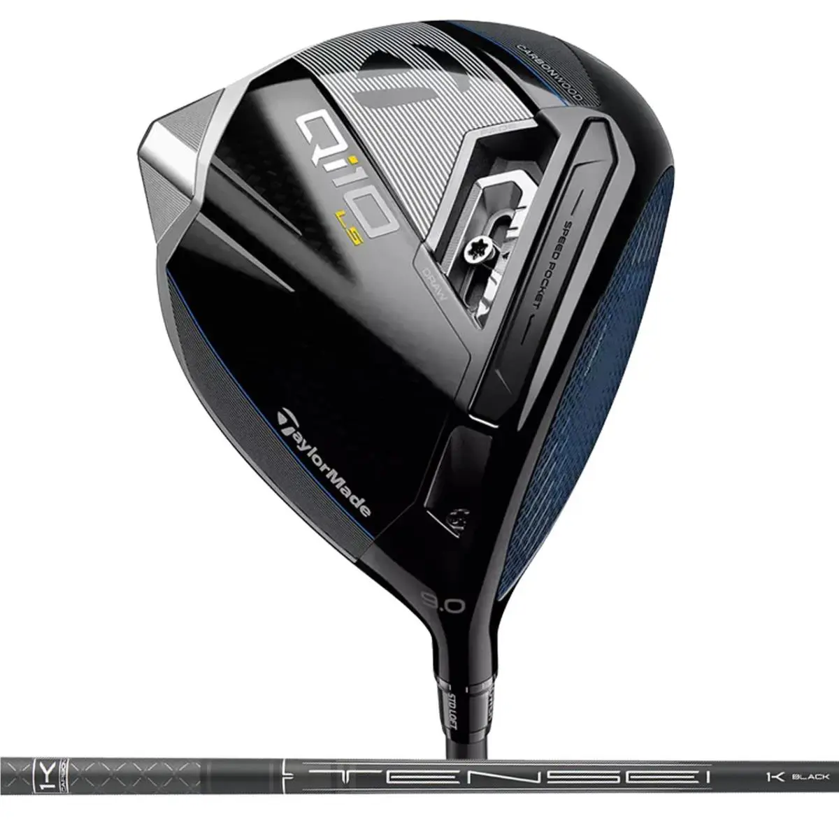 Taylormade Qi10 LS 9 Degree Driver with Tensei 1K Black 85g Stiff Flex Shaft