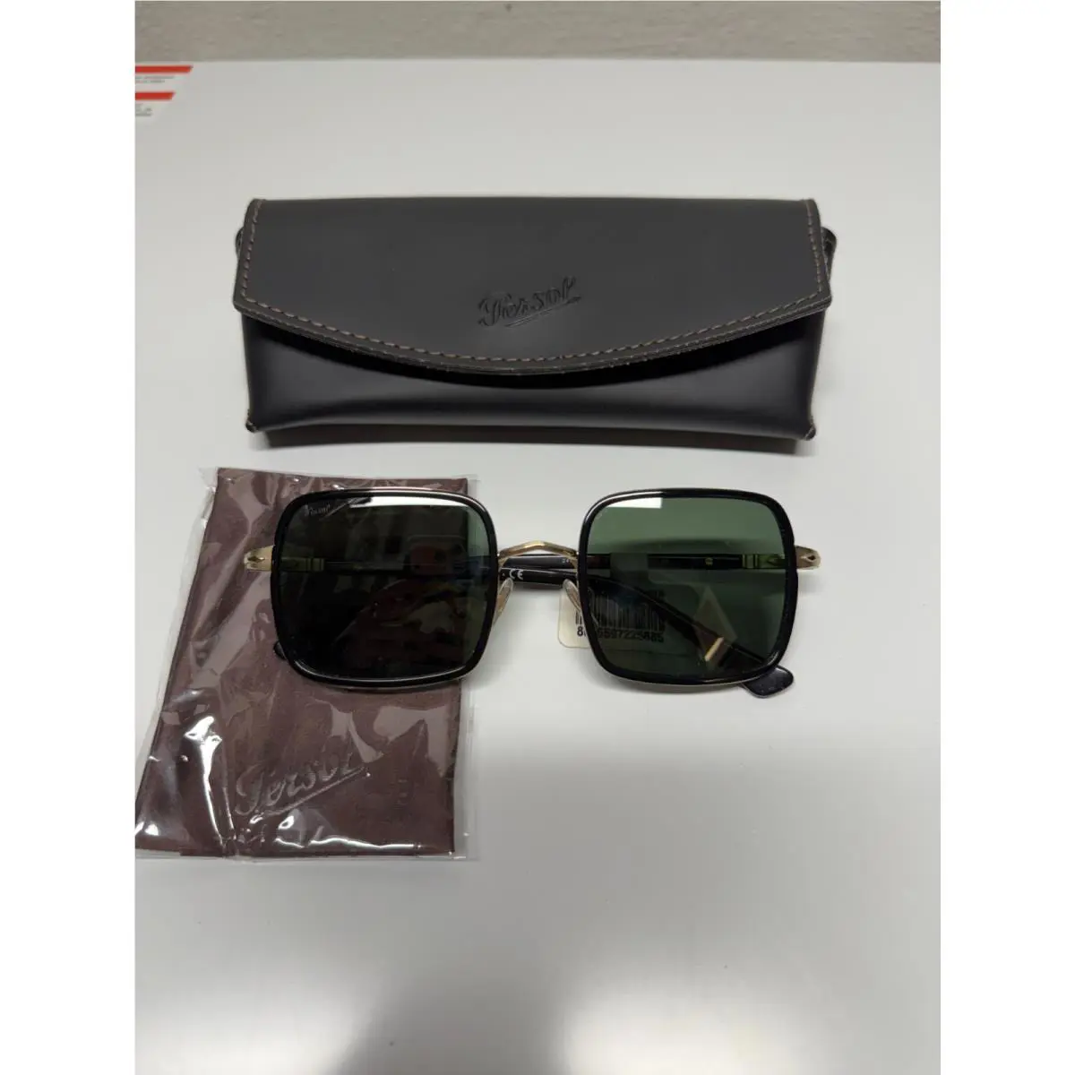 Persol PO2475S 515/31 50 Gold Black Square Unisex 50 mm Sunglasses