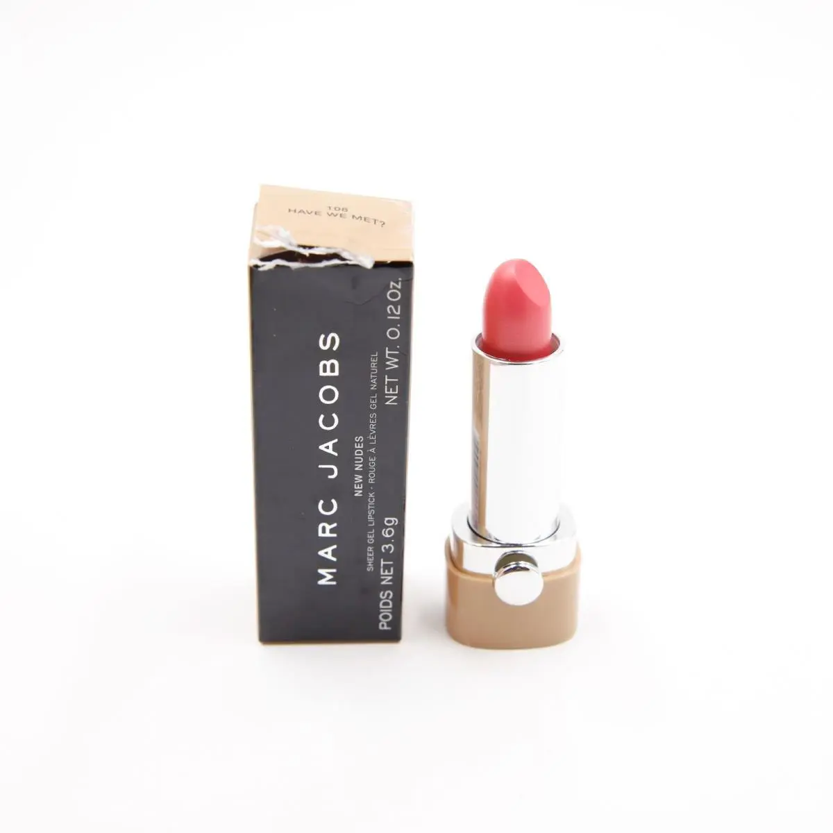 Marc Jacobs Nudes Sheer Gel Lipstick - 108 Have We Met Yet - 3.6 g / .12 oz