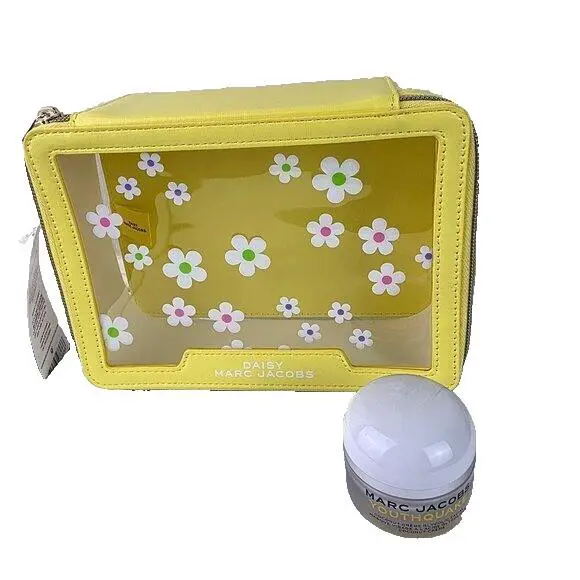 Marc Jacobs Daisy Yellow Pouch Youthquake Coconut Creme Glycolic Facial Lot