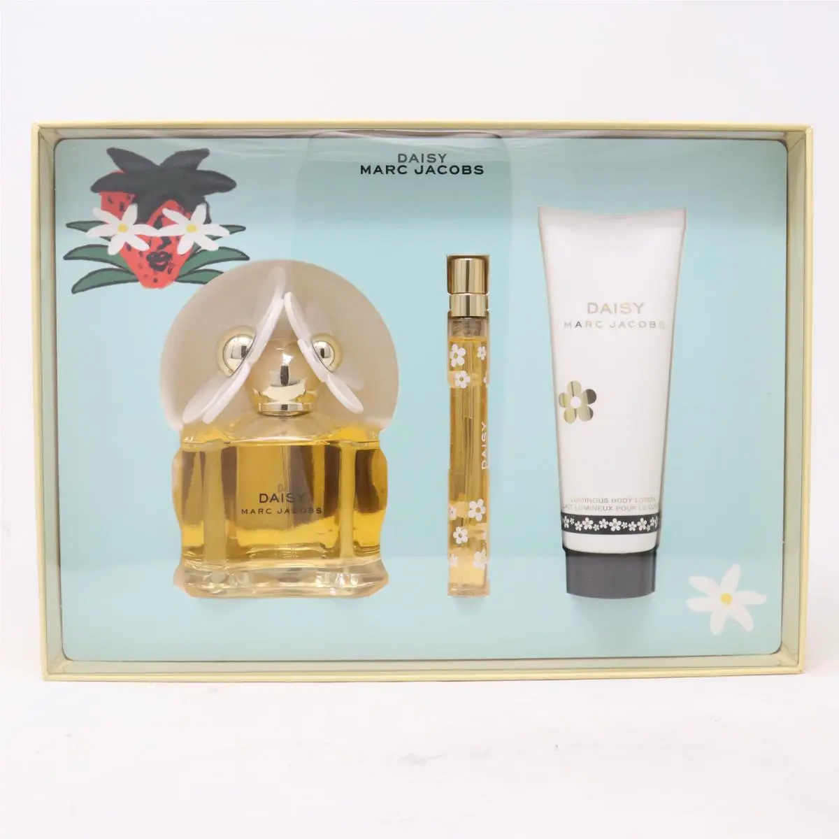 Marc Jacobs Daisy 3pc Gift Set For Women100ml Edt + 75ml Lotion + 10ml Edt
