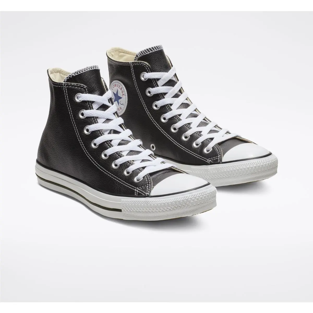 Converse shoes - Converse Chuck Taylor All Star Leather High Top - 132170C - Black 5