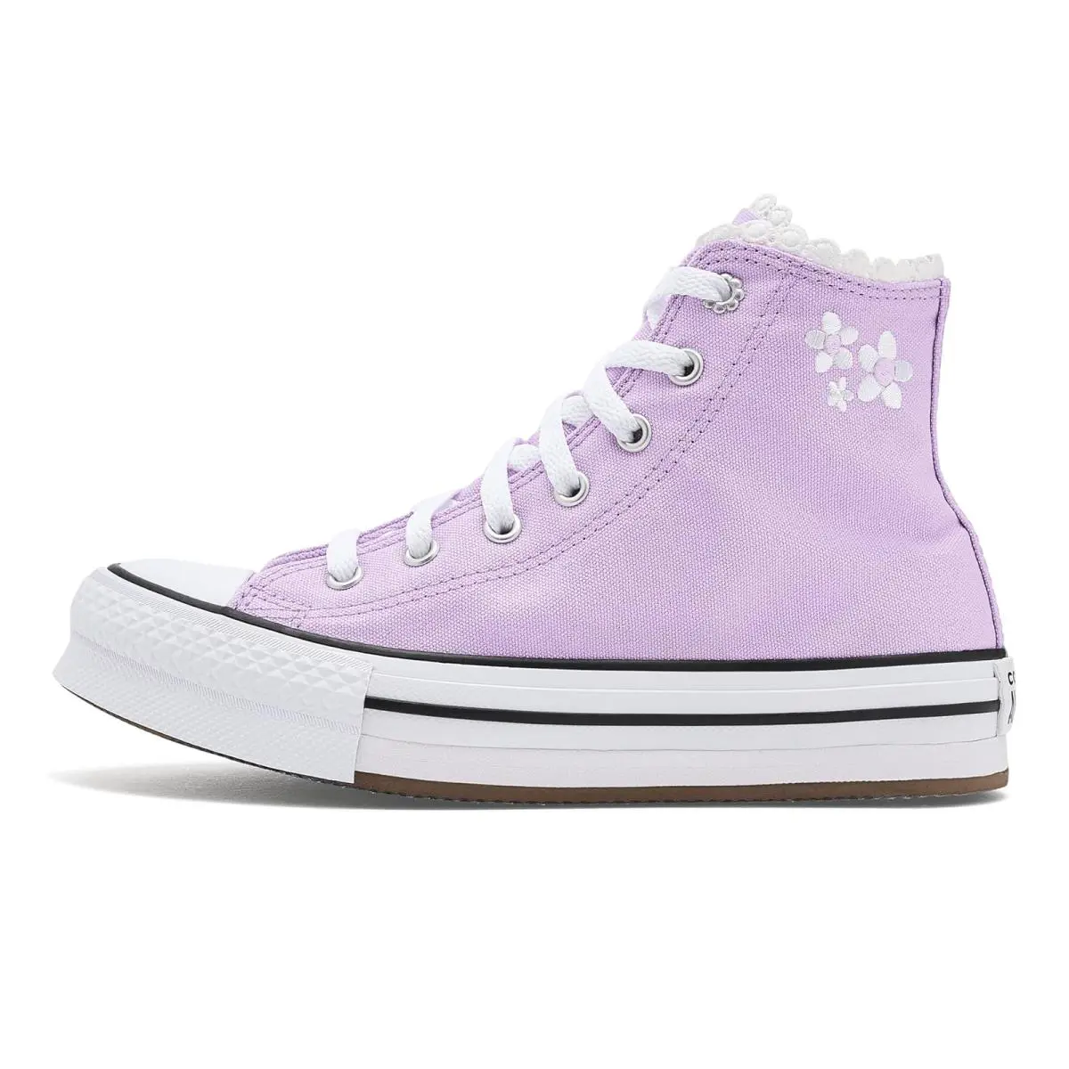 Converse shoes - Lavender Latte/White/Black 2