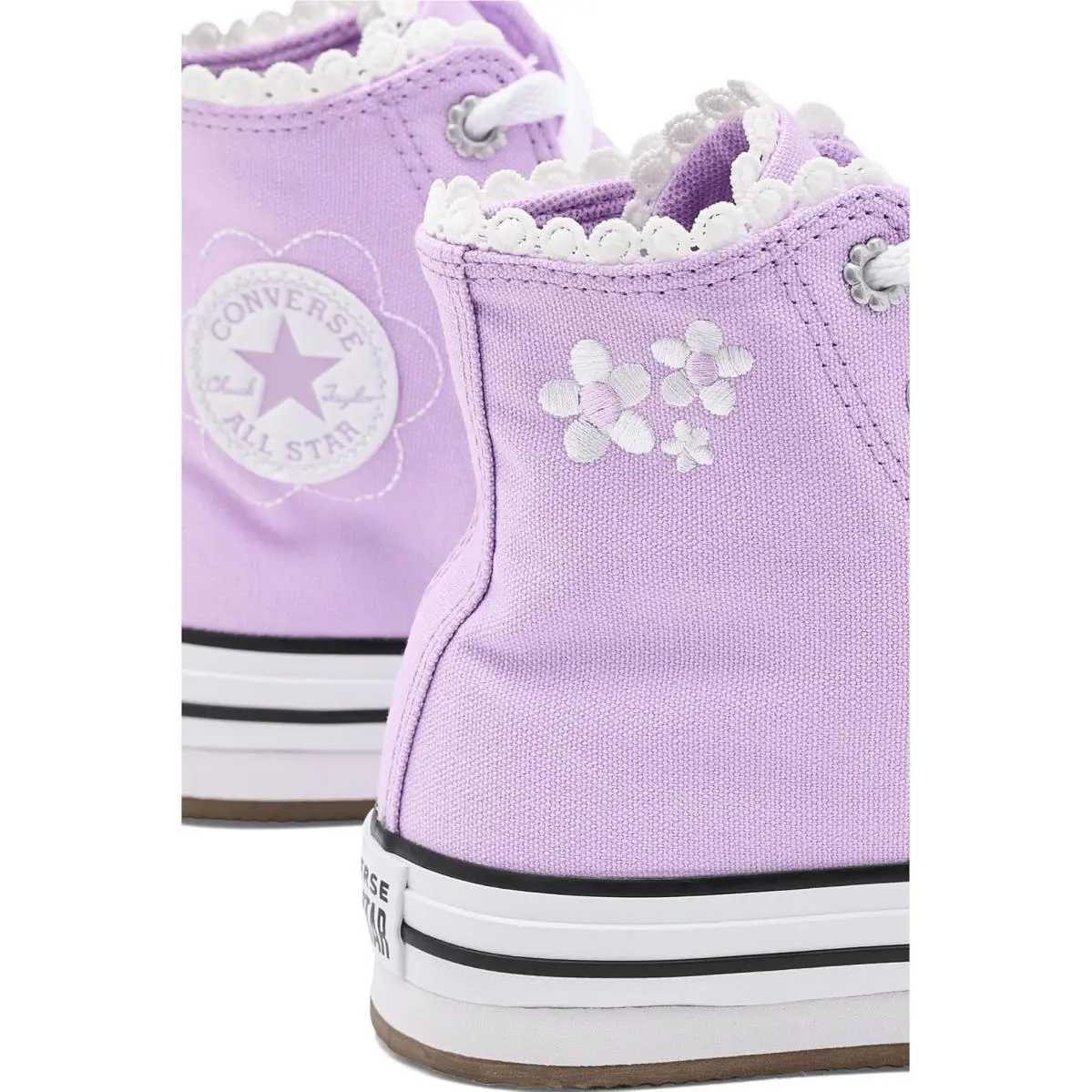 Converse shoes - Lavender Latte/White/Black 4