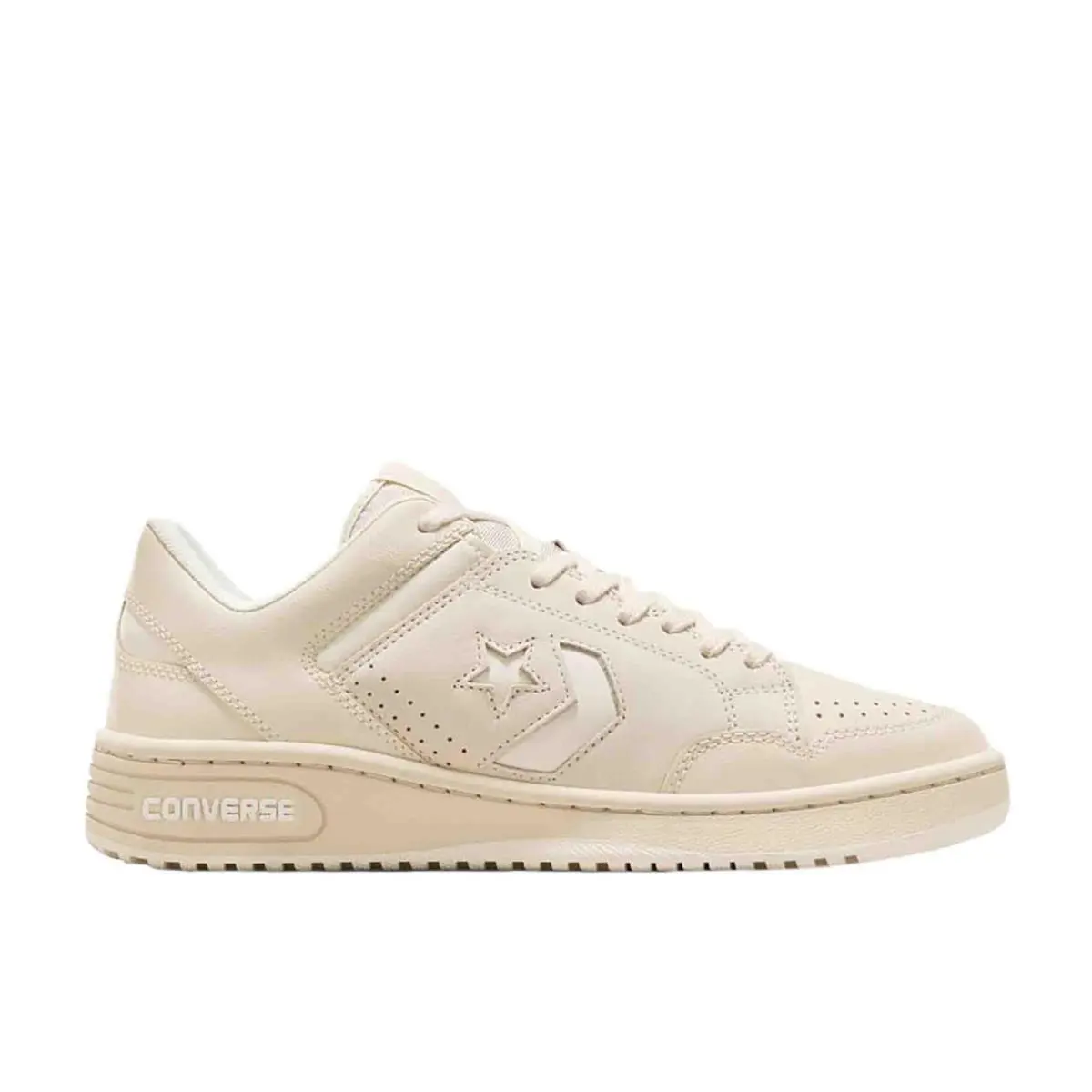 Converse Mens` Weapon OX Lux Basketball Shoes - Light Dune/egret/egret - Light Dune/Egret/Egret