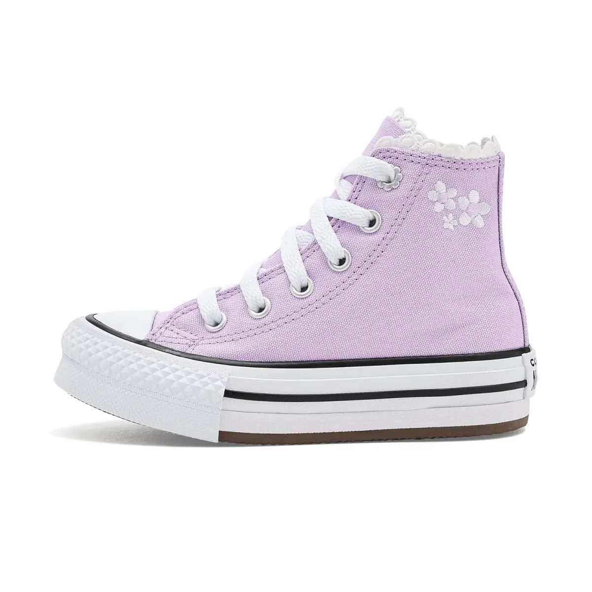 Converse shoes - Lavender Latte/White/Black 2