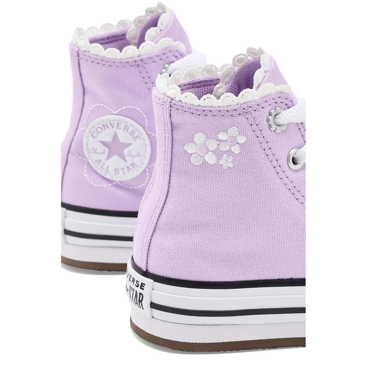 Converse shoes - Lavender Latte/White/Black 4