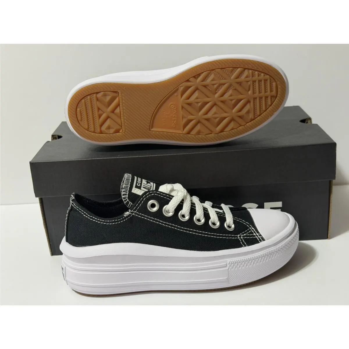 Converse shoes - Converse Chuck Taylor All Star Move - 570256C - Black/White/White 8