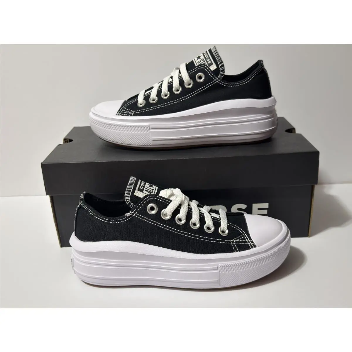 Converse shoes - Converse Chuck Taylor All Star Move - 570256C - Black/White/White 5