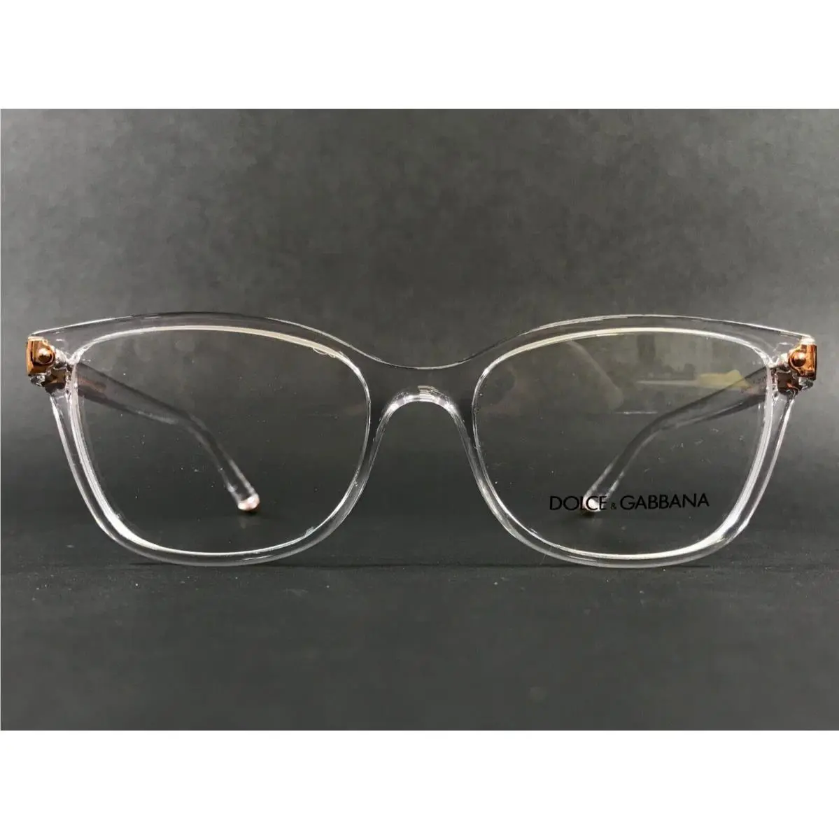 Dolce Gabbana Eyeglasses Frames DG5036 3094 Clear Rectangle Copper 53-17-140