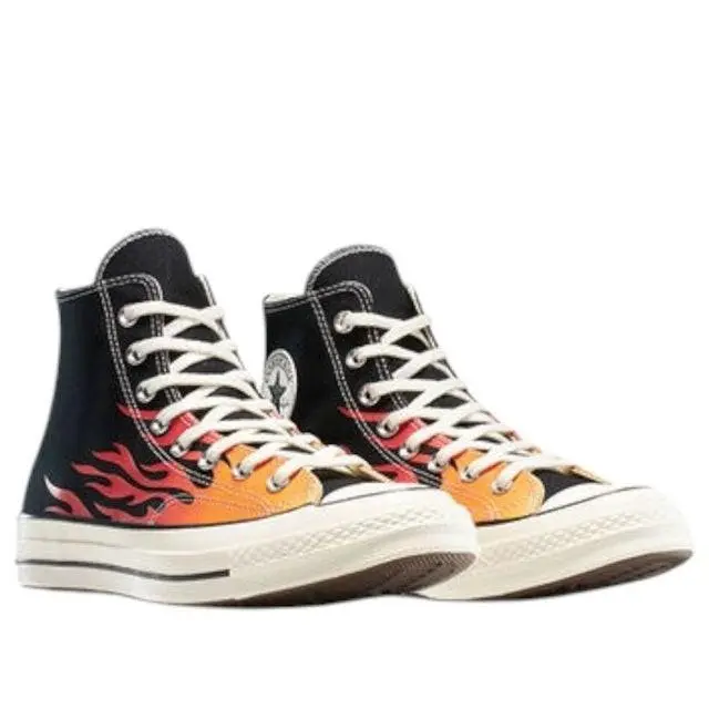 Unisex  Chuck 70 HI Black/red/yellow A15610C-001-SIZE 4 by Converse