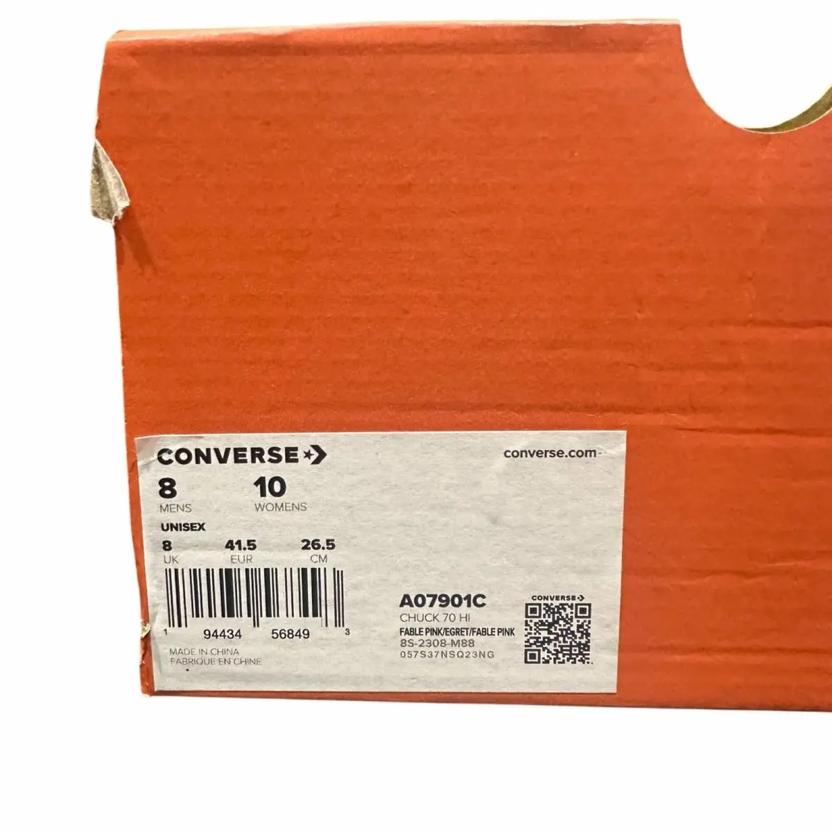 Converse shoes - Chuck 70 Hi - Chuck - A07901C - Pink (UPC: 194434568493) 6