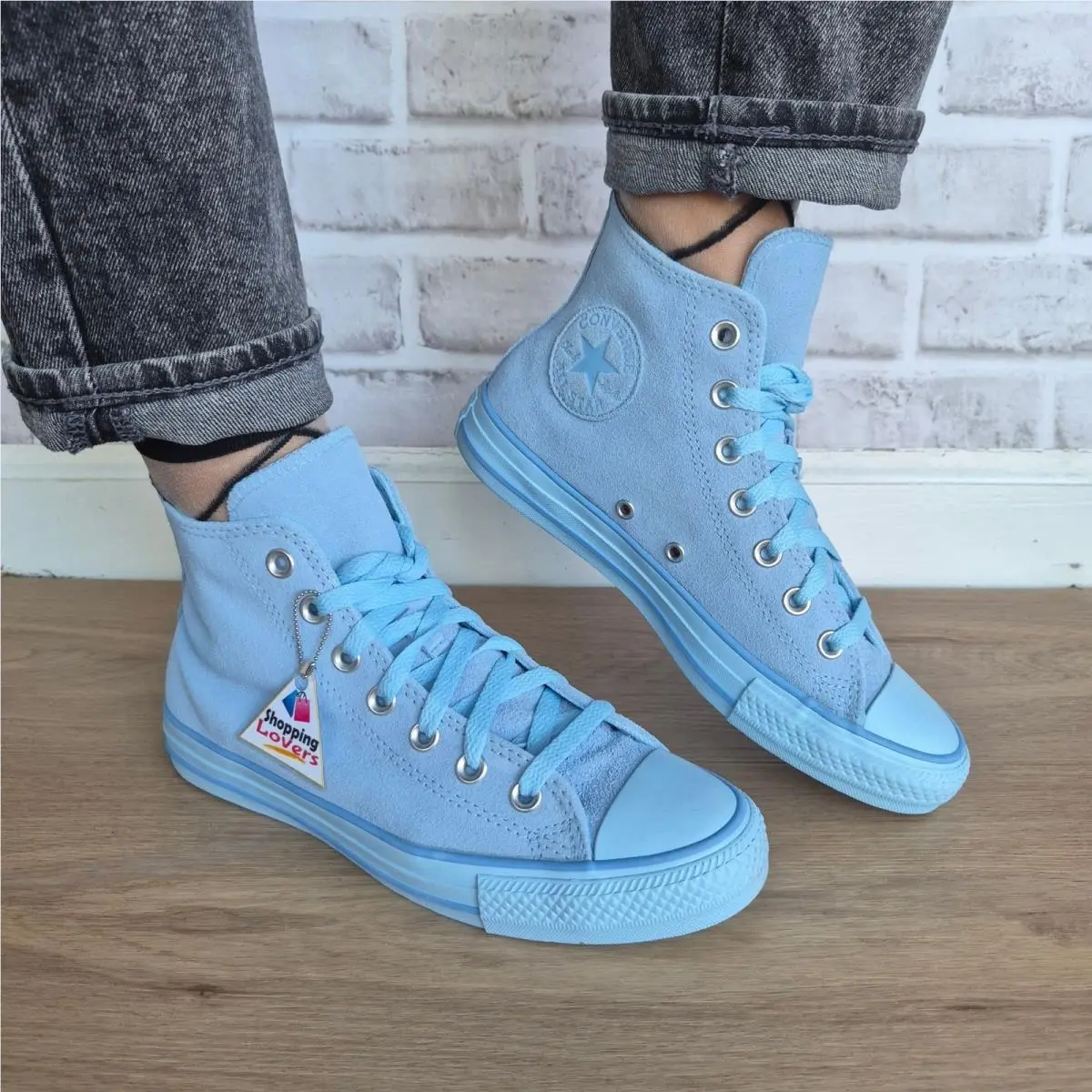 ⭐converse Chuck Taylor X Shai Hi Sz 13.5 Womens Shoes Sneaker Light Blue A18995C