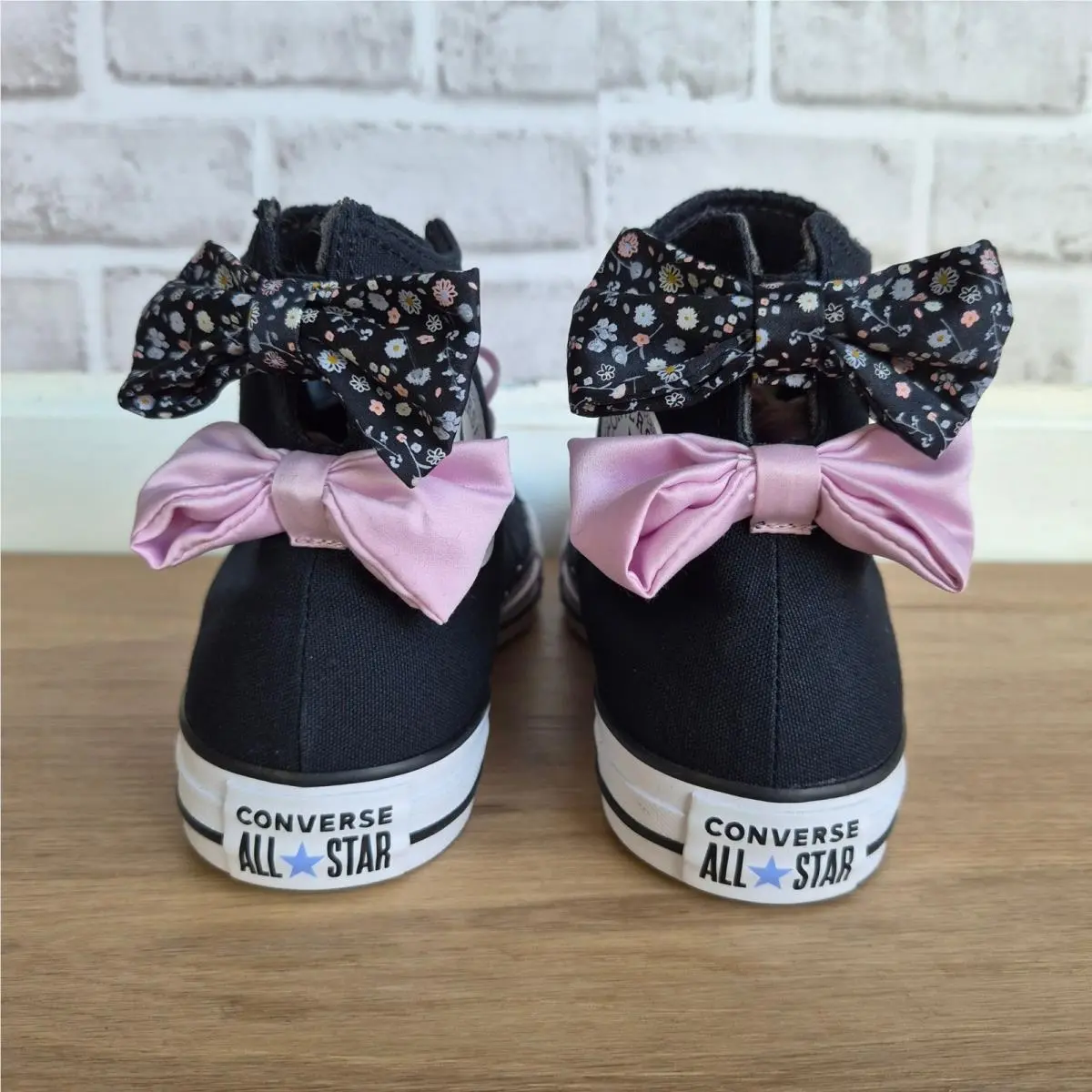 ⭐converse Chuck Taylor Floral Bow Hi Size 5.5 Men`s Shoes Sneaker Black A19824F